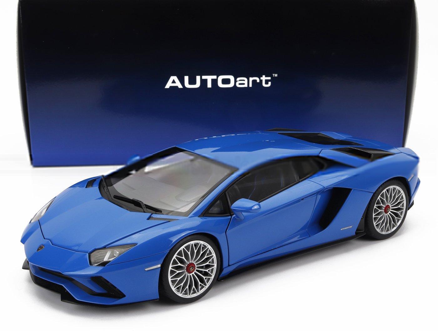 1/18 Autoart Lamborghini Aventador S Blau